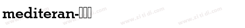 mediteran字体转换
