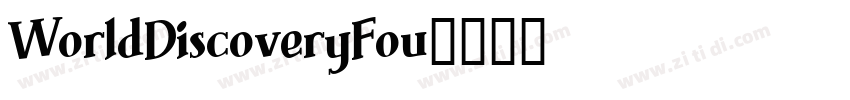 WorldDiscoveryFou字体转换