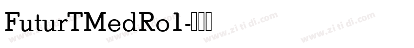 FuturTMedRo1字体转换