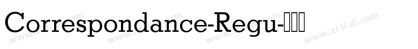 Correspondance-Regu字体转换