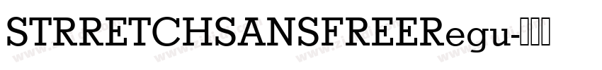 STRRETCHSANSFREERegu字体转换