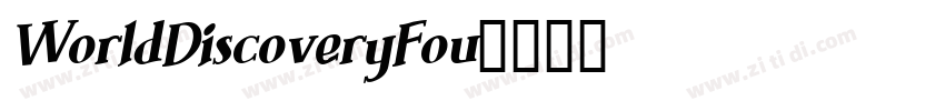 WorldDiscoveryFou字体转换