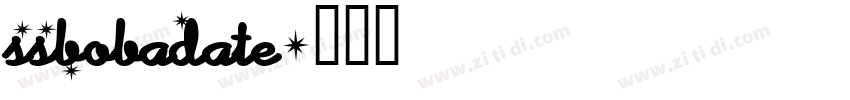 SSBobaDate字体转换