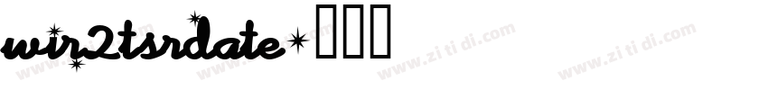 WIR2TsrDate字体转换