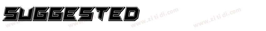 suggested字体转换