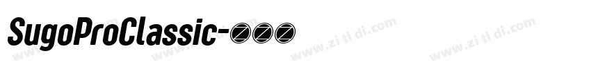 SugoProClassic字体转换