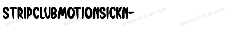 StripClubMotionSickn字体转换