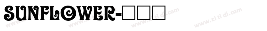 sunflower字体转换