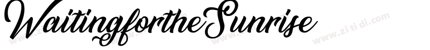 WaitingfortheSunrise字体转换