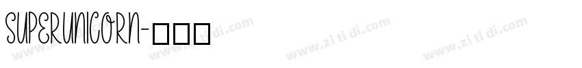 SuperUnicorn字体转换