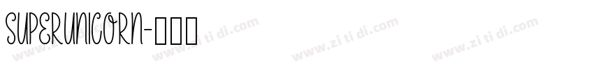 SuperUnicorn字体转换