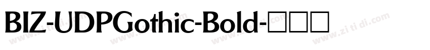 BIZ-UDPGothic-Bold字体转换