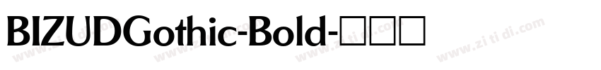 BIZUDGothic-Bold字体转换
