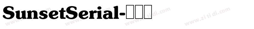 SunsetSerial字体转换