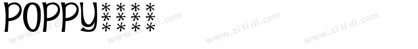poppy字体转换