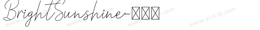 BrightSunshine字体转换