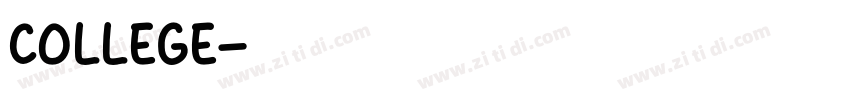 COLLEGE字体转换