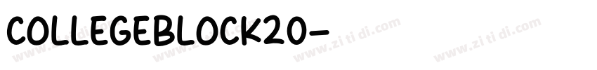 CollegeBlock20字体转换