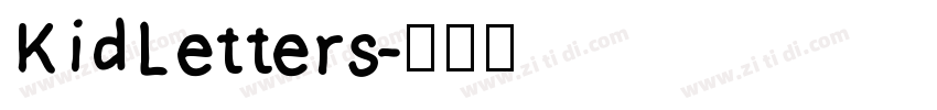 KidLetters字体转换