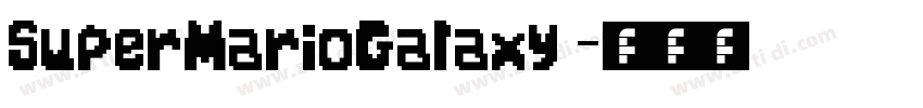 SuperMarioGalaxy字体转换