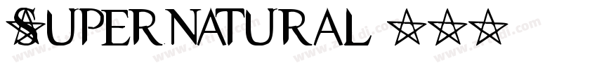Supernatural字体转换