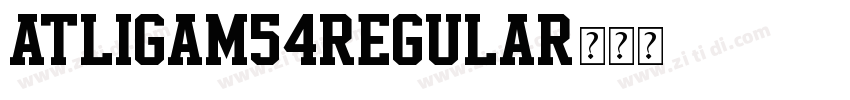 ATLIGAM54Regular字体转换