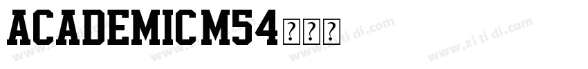 Academic-M54字体转换