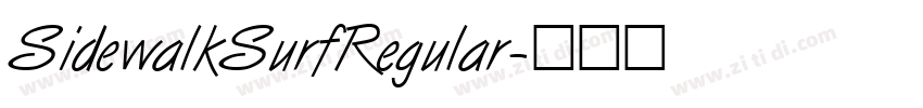 SidewalkSurfRegular字体转换