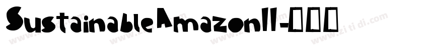SustainableAmazonII字体转换