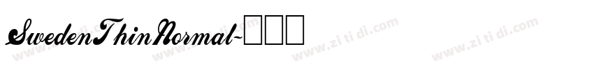 SwedenThinNormal字体转换