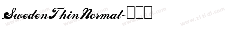 SwedenThinNormal字体转换