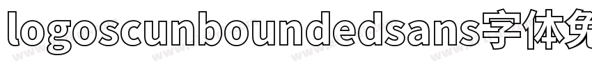logoscunboundedsans字体免费下载字体转换