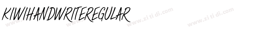 KiwiHandwriteRegular字体转换