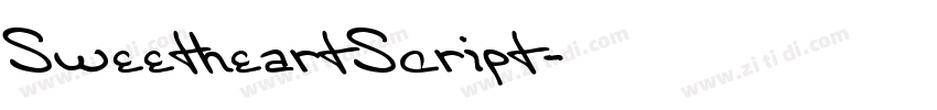 SweetheartScript字体转换