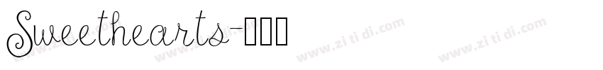 Sweethearts字体转换