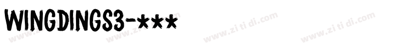 wingdings3字体转换