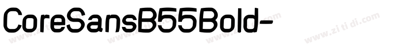 CoreSansB55Bold字体转换