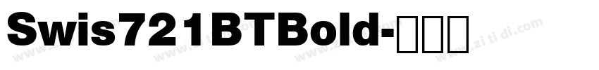 Swis721BTBold字体转换