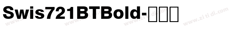 Swis721BTBold字体转换