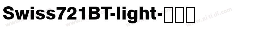 Swiss721BT-light字体转换