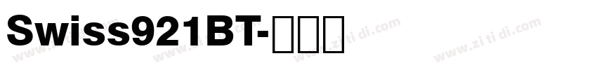 Swiss921BT字体转换