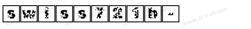 swiss721b字体转换