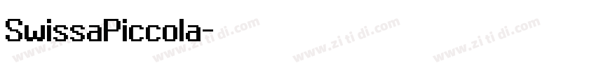 SwissaPiccola字体转换