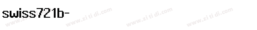swiss721b字体转换