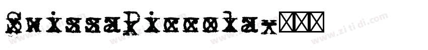 SwissaPiccola字体转换