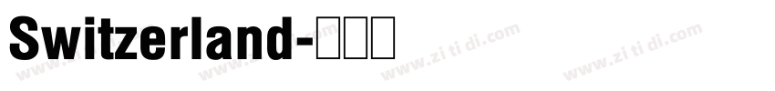 Switzerland字体转换