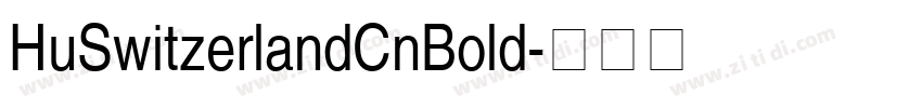 HuSwitzerlandCnBold字体转换