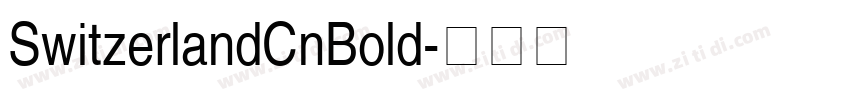 SwitzerlandCnBold字体转换