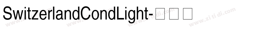SwitzerlandCondLight字体转换