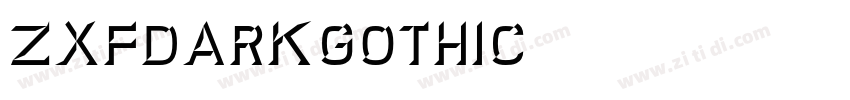 ZXFDarkGothic字体转换